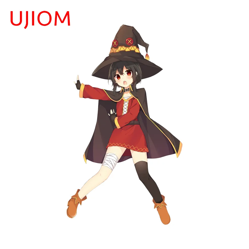 UJIOM Popular Megumin Animation Wall Sticker Cute Bookcase Scratch Resistant PVC Decal Modern Library Decoration Accessories