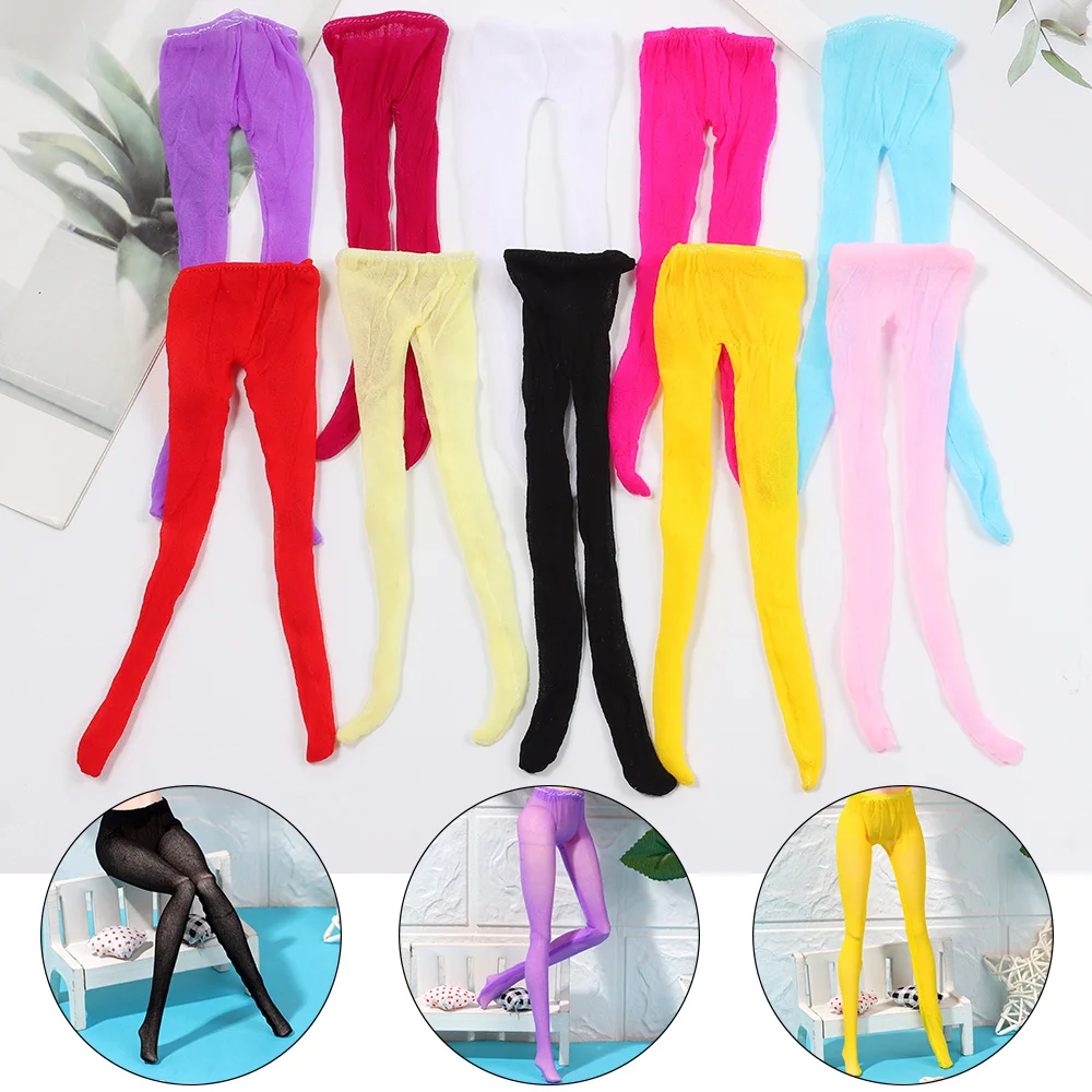 Girl Gift Miniature Clothes Colorful Pantyhose Mini Elastic leggings Dolls Accessories  Panty hose  Silk Stockings