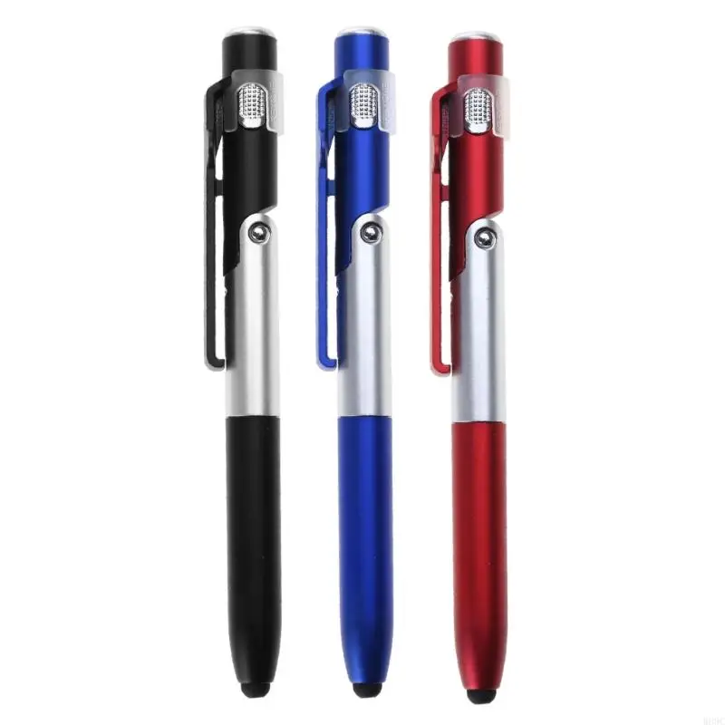 W89C BallPoint Pen с светодиодным световым многофункциональным организацией канцелярских товаров для детей для детей, девочки,