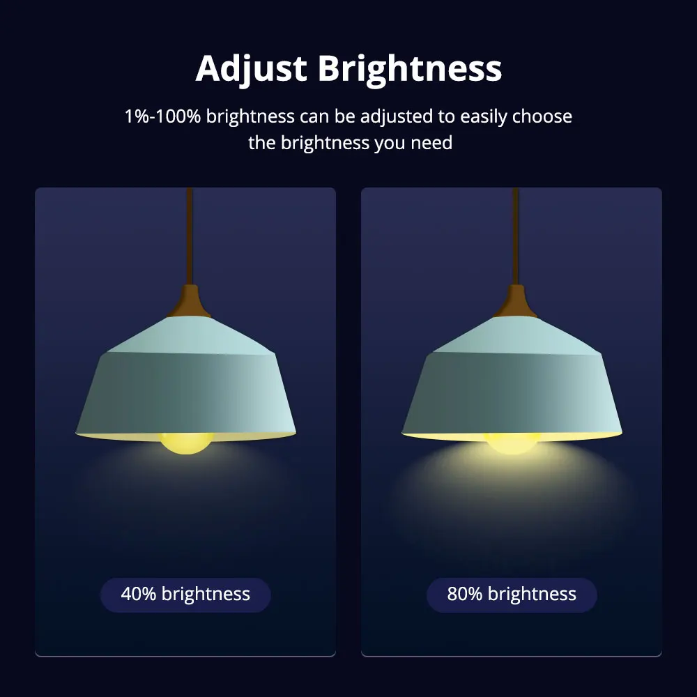 Zemismart E27 Matter WiFi Smart LED Light Bulb 9W 110-120V RGBCW Dimmable Works with Alexa Google Home HomeKit SmartThings HA
