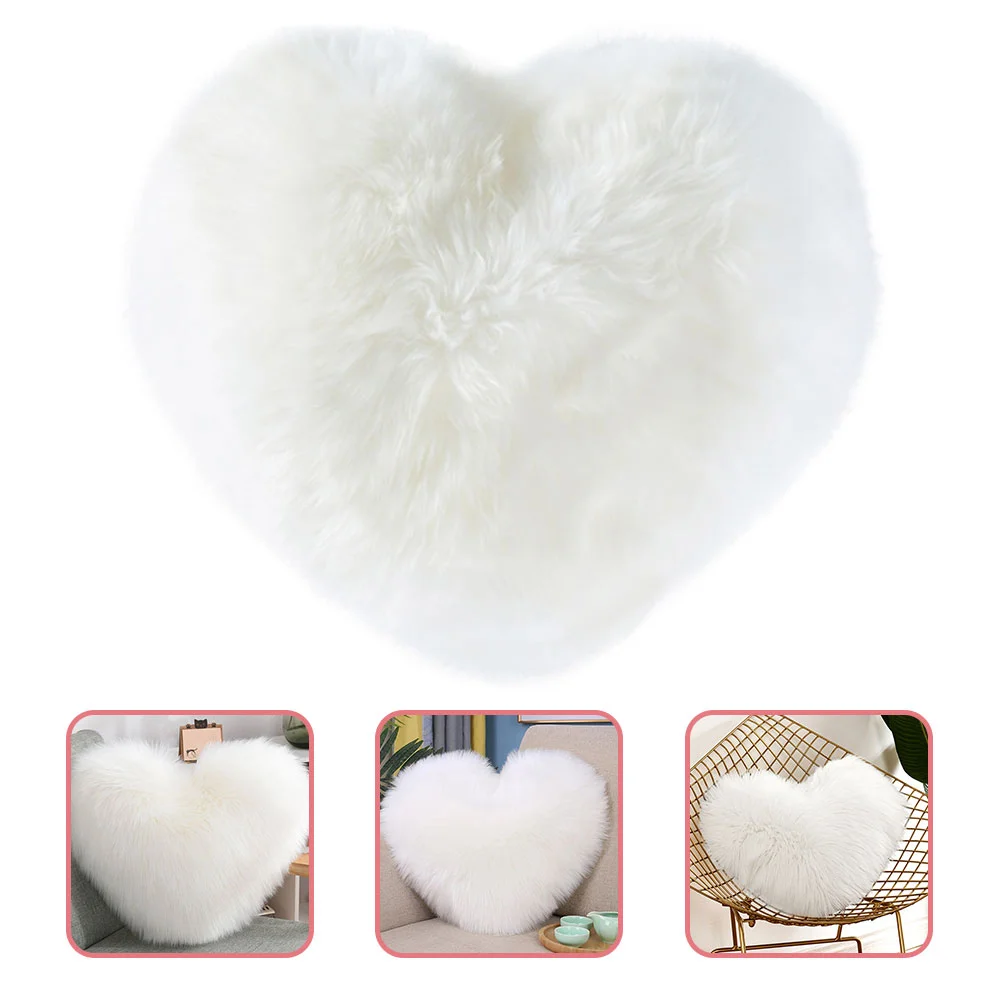 

Heart Shaped Pillow Pillows Throw Filling Plush Sofa Cushion Pp Cotton Fluffy Office Lovely Valentine's Day