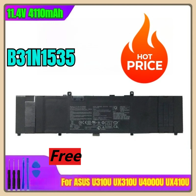 

Аккумулятор для ноутбука ASUS U310U UX310U U4000U UX410U 11,4 В, 4110 мАч