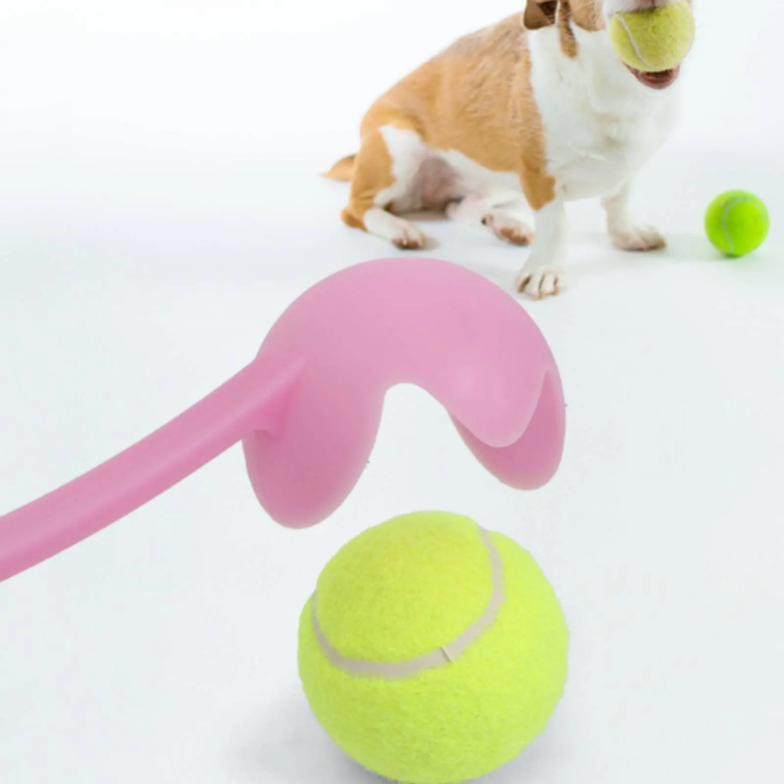 犬用テニスボール投げ器-エクササイズ補助具-ペット用おもちゃ-遊び時間用