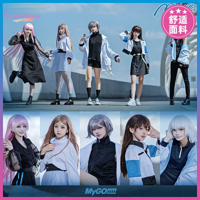 Anime BanG Dream MyGO Takamatsu Tomori Anon Chihaya Rāna Kaname Soyo Nagasaki Taki Shiina Cosplay Women's Daily Clothing