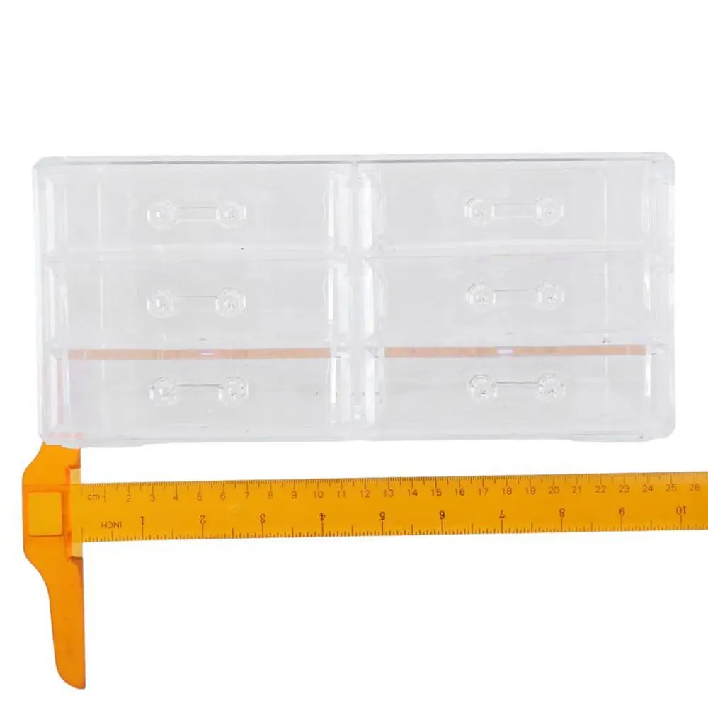 Imagem -06 - Clear Plastic Gaveta Organizadores Empilhável Desktop Display Holder Desk Acessórios Organizadores Workspace Desk Organizer