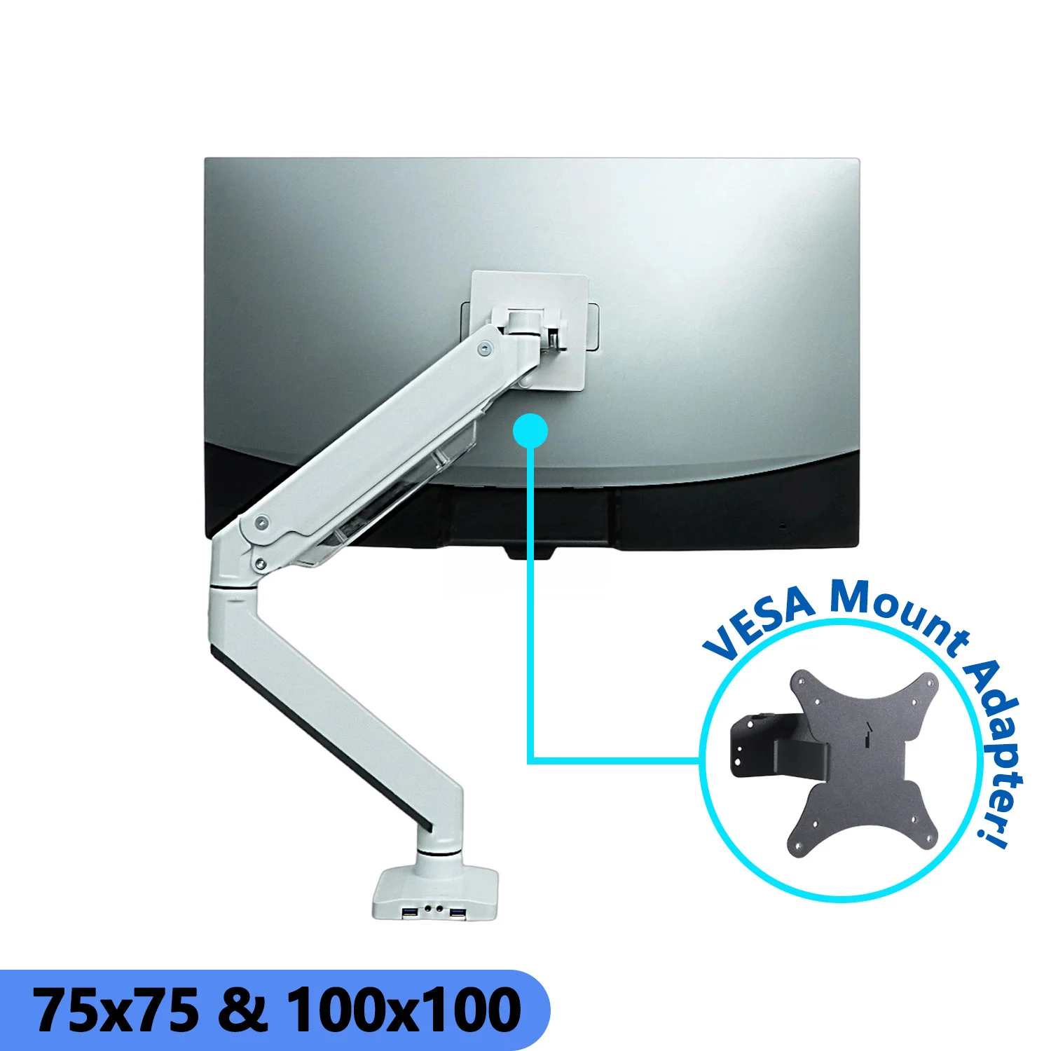 Nuevo Soporte de Pared para Monitores BENQ de 32 y 35 Pulgadas, Modelos EX3203R, EX3501R, XR3501, Adaptador VESA 75x75 y 100x100 para Brazos de Monitor