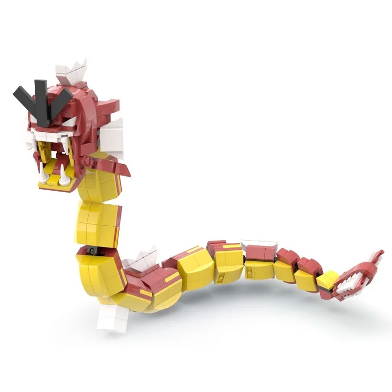 Sea Dragon MOC Set Anime Figure Building Blocks Toys Action Figure Assemble Blocks Kids Toys Fantasy Animals Model Toy Bricks