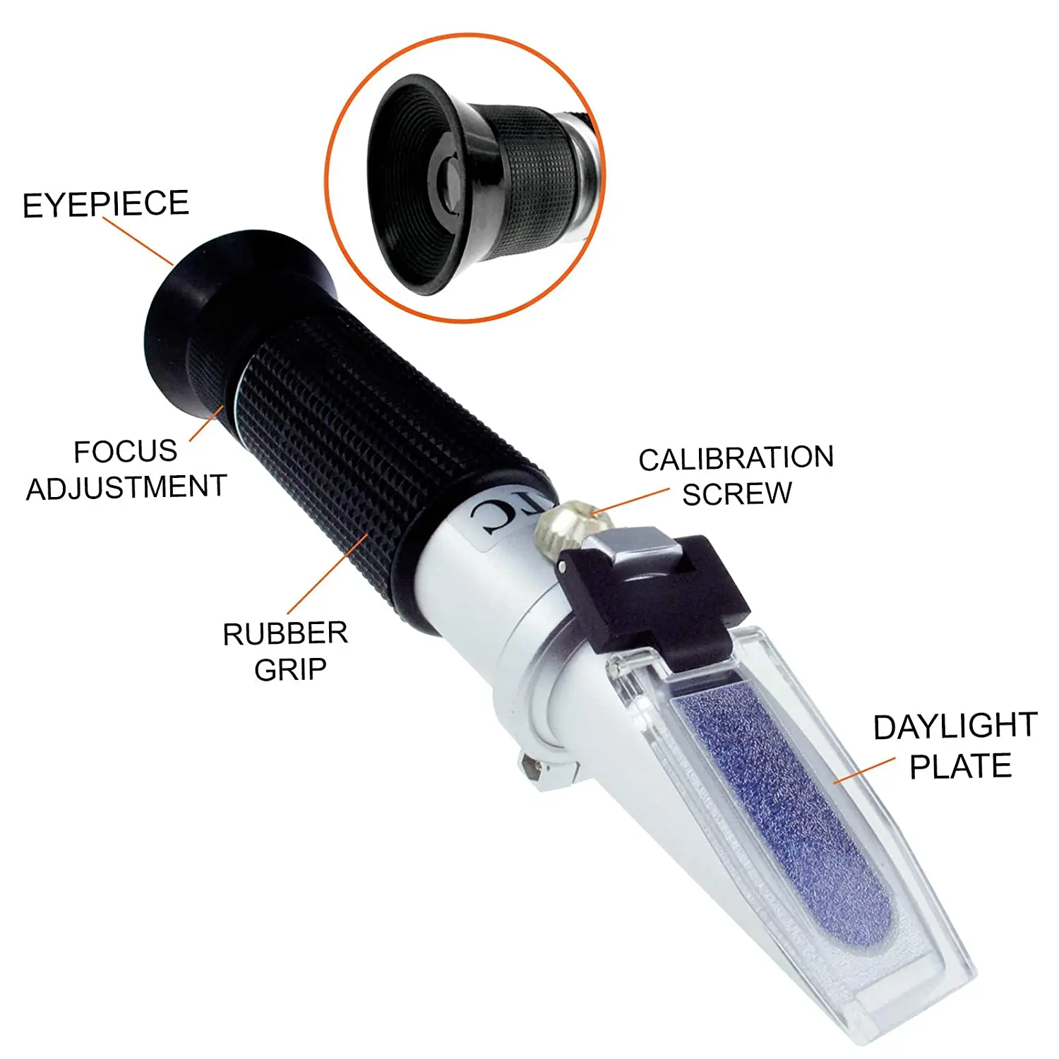 Human Clinical Refractometer Measurement Serum Protein Urine SG RI Tri Scale ATC Refractometer