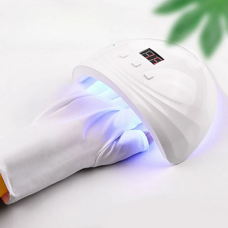 2szt Rękawice chroniące przed promieniowaniem UV Lampa LED Rękawice chroniące przed promieniowaniem Ręce do lamp UV Suszarka do manicure Narzędzia do paznokci