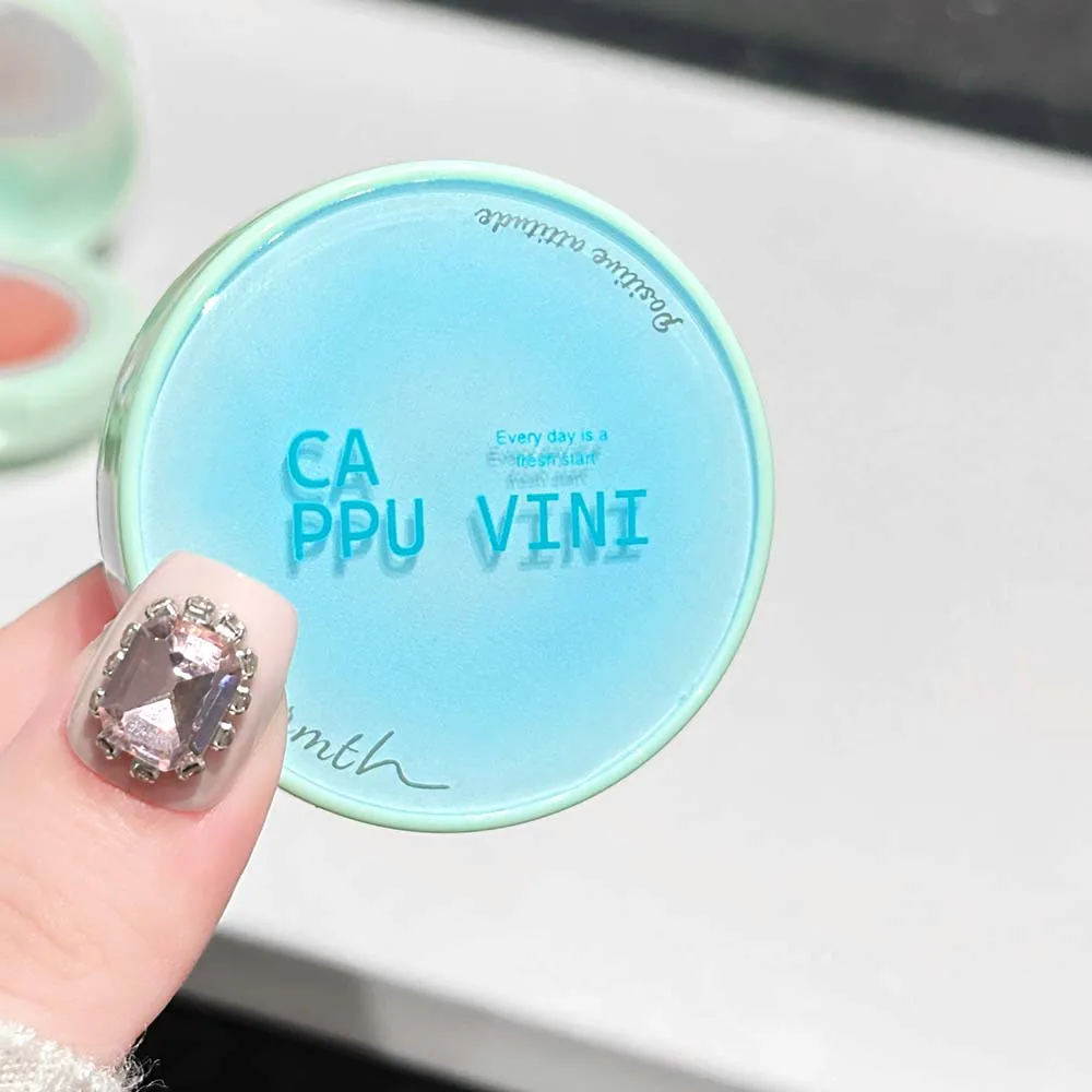 CAPPUVINI Cushion Blush Drunk Flush Natural Glow Smooth Hydrating Brighten Skin Tone Daily Makeup Affordable Chinese Beauty