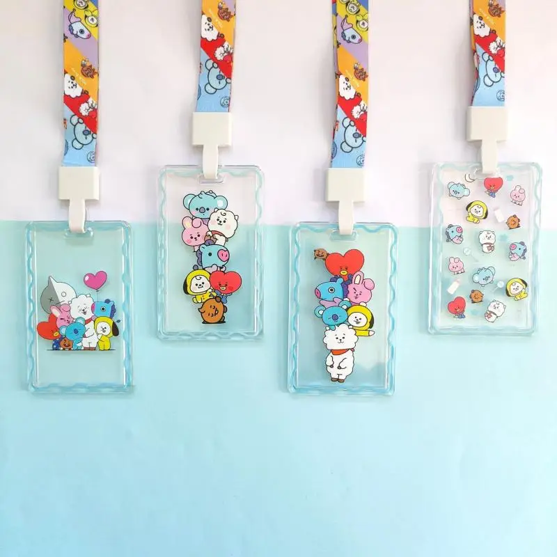 New Bt21 Tata Chimmy Cooky Cartoon Bright Candy Series Diy Keychain Decorative Pendant Shooky Hanging Badge