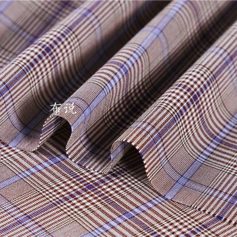 Plaid Fabric British Style Suit Vest Fabric Wholesale Cloth Diy Apaprel Sewing Fabric Meters Cotton Polyester Nylon Material