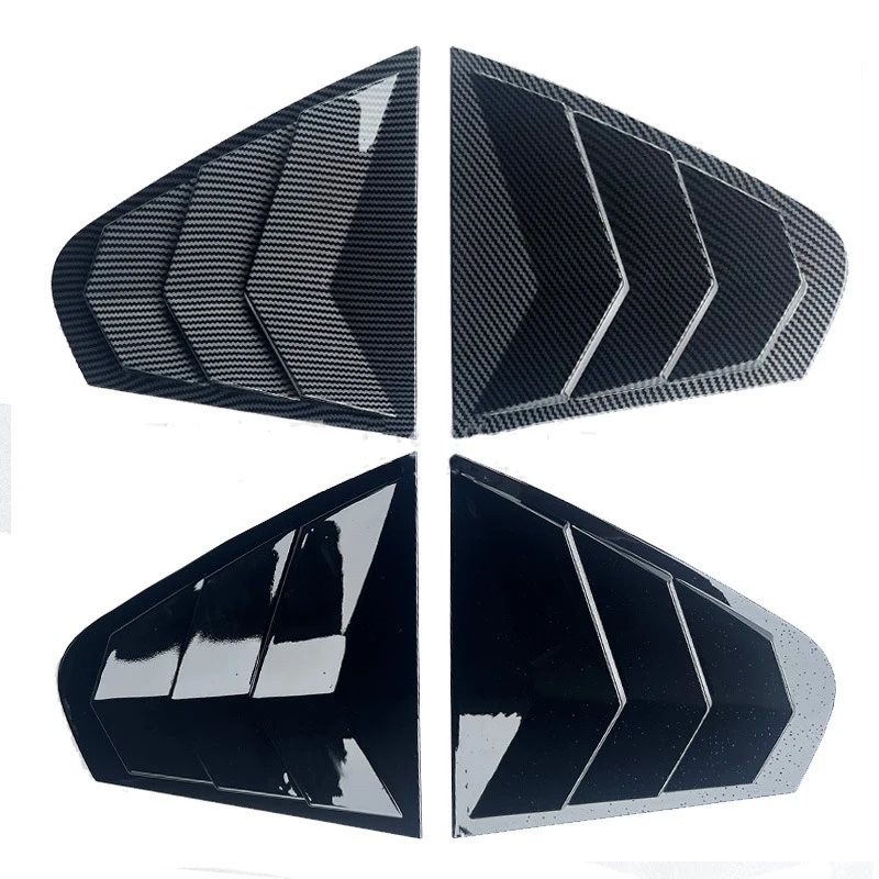 2Pcs Car Side Rear Window Louver Shutter Cover for VW Jetta Mk6 2012-2018 Auto Accessories