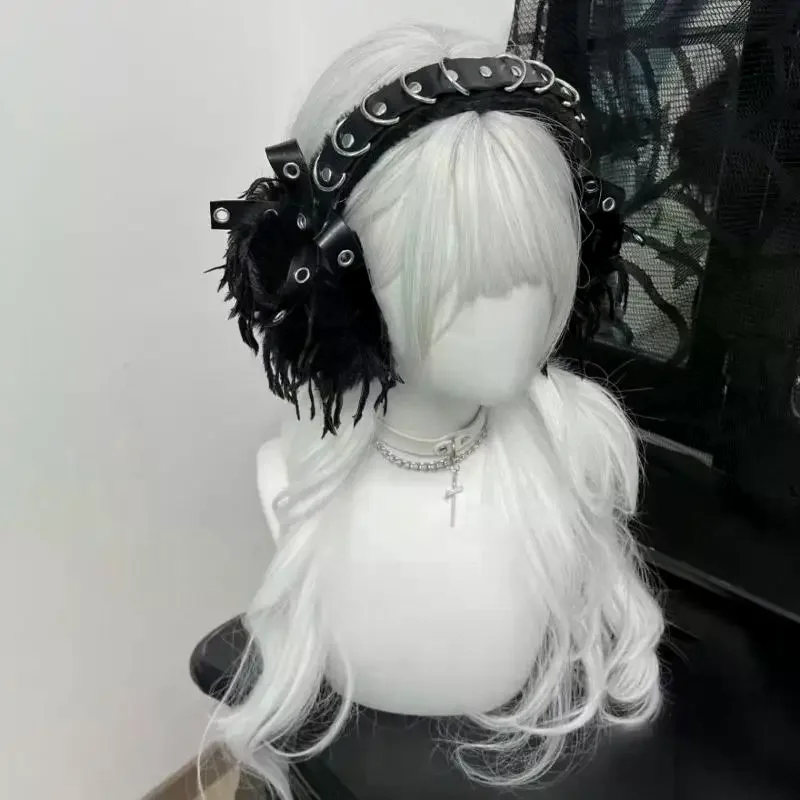 

Плюшевые ушные грелки в стиле панк Y2K Харадзюку, теплые, пушистые, ветрозащитные, для костюмов и вечеринок