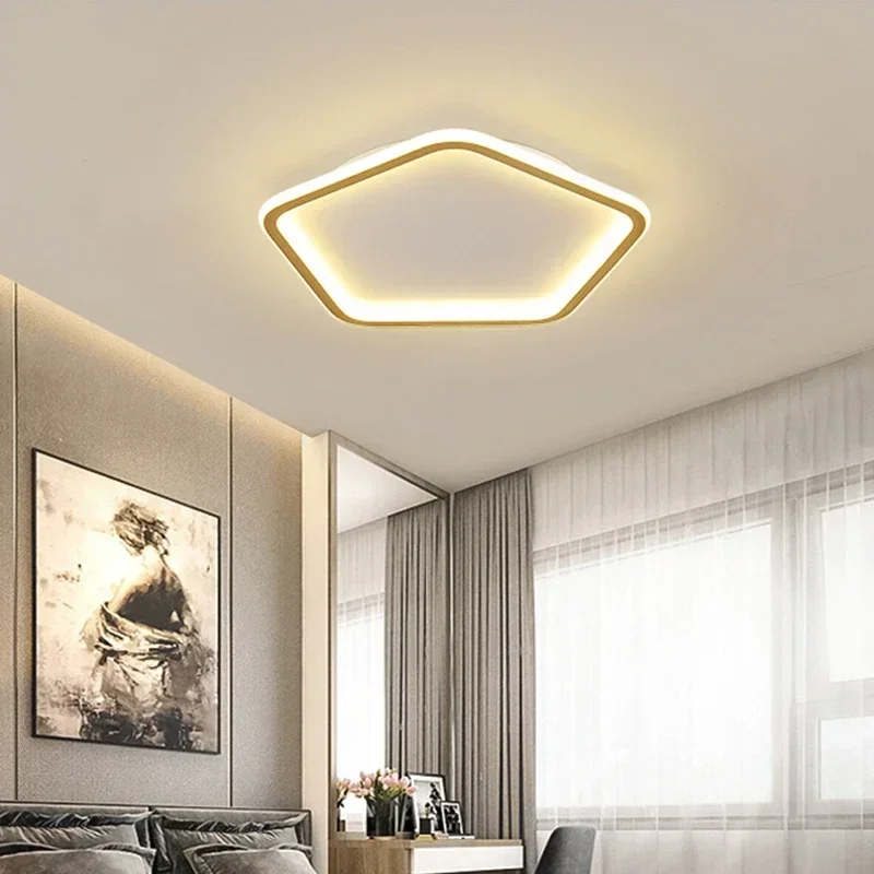 

Modern Simple LED Ceiling Lamp For Living Dining Bedroom Study Chandelier Multiple Shape Luster Light Fixture Home Decoratioan