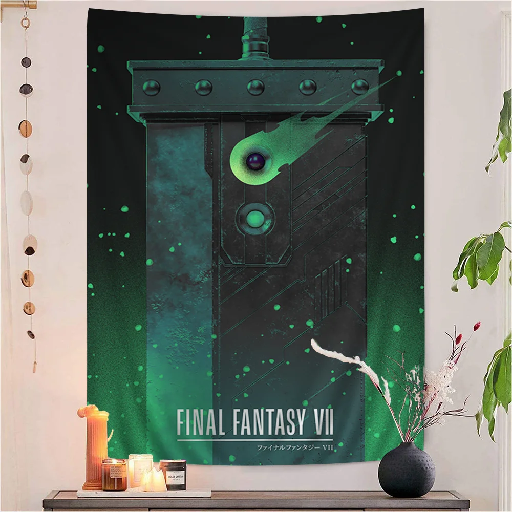 Final Fantasy Hanging Bohemian Tapestry Bohemian Wall Tapestries Mandala Kawaii Room Decor