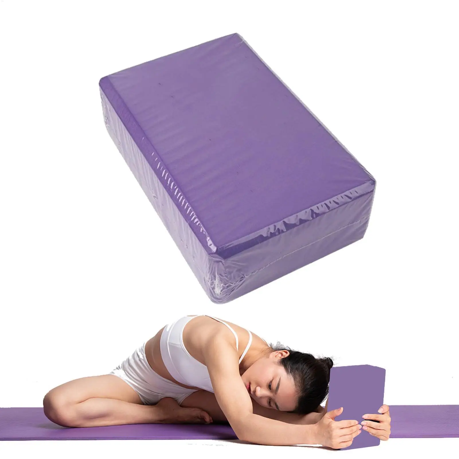 EVA Foam Yoga Block Props Brick Gym Pilates Yoga Column Back Exercise BodyBuilding Fitness Sport Workout Equipment for Home
