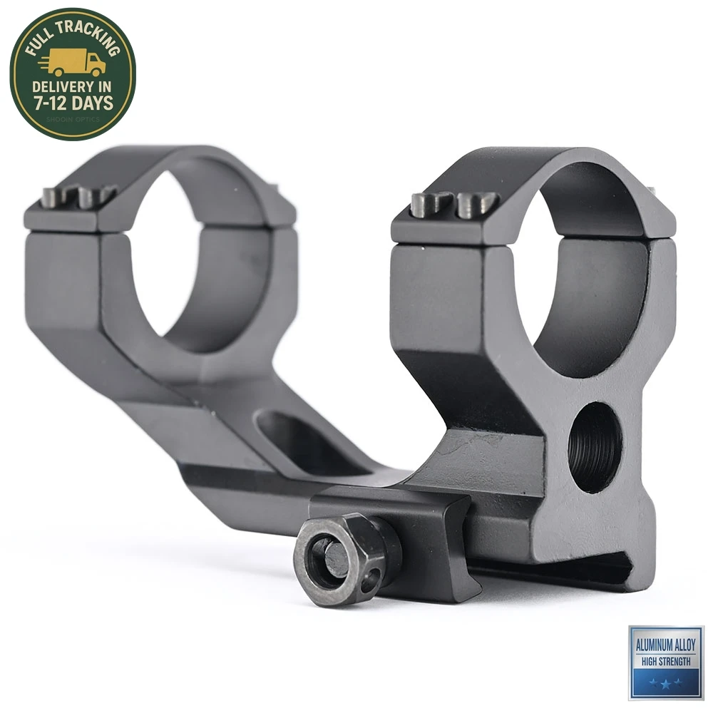 Supporto ad anello per cannocchiale Shooin con base di montaggio su guida da 21 mm per cannocchiale ottico con tubo da 30 mm M1407