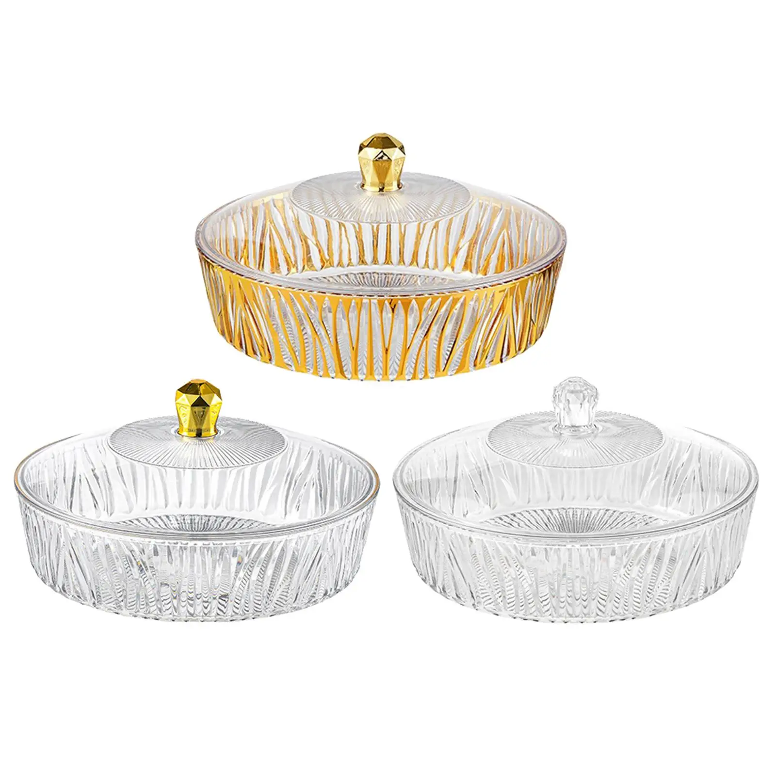 Bandeja para servir con tapa, decoración multifuncional a prueba de polvo para el hogar, bandeja de Catering para festivales, reuniones, comedor, banquete, boda