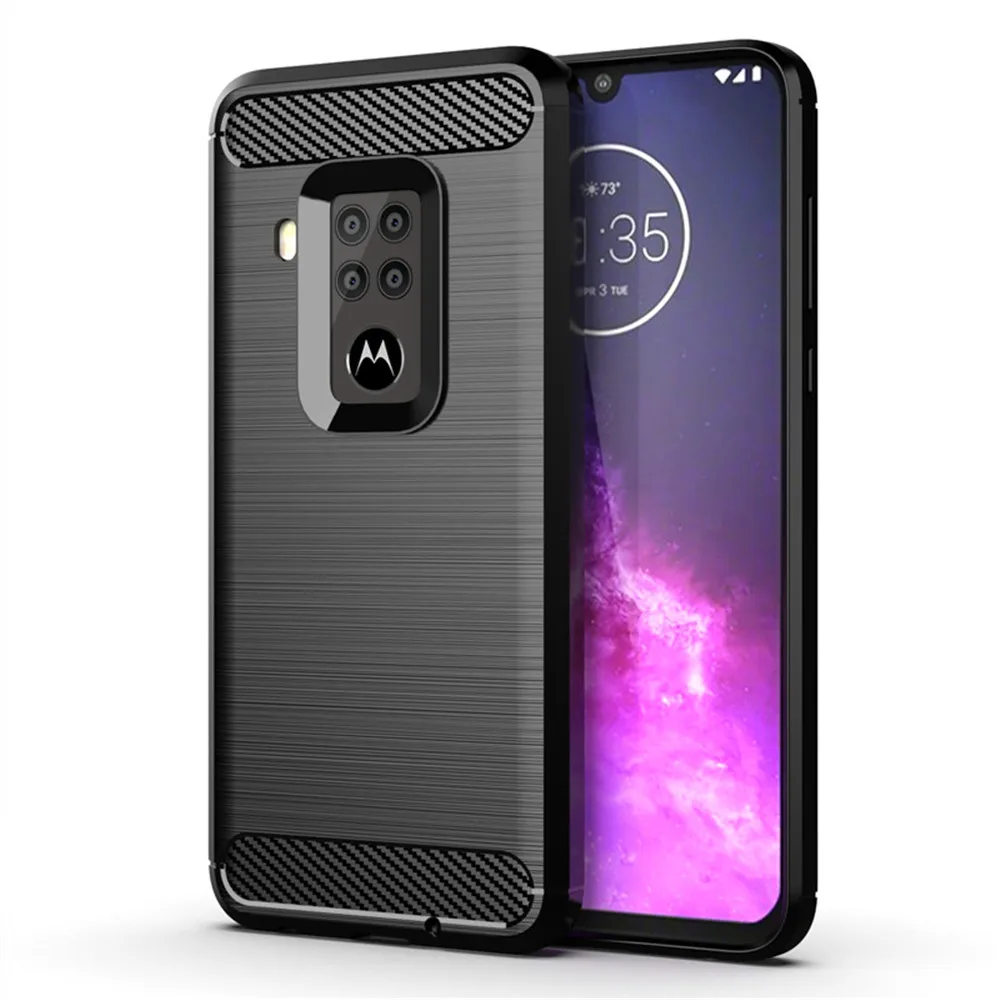 For Motorola Moto One Zoom Case Luxury Full Soft Silicone Cover Shockproof Case For Moto One Zoom Phone Cases