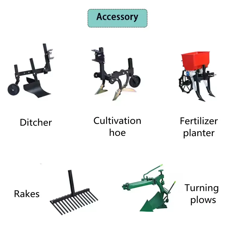 Mini Tiller Cultivator 170 Gaso line Mini Power Cultivator Tiller/Rotary Tillage Ditching Machine/Plowing Fertilizing Machine