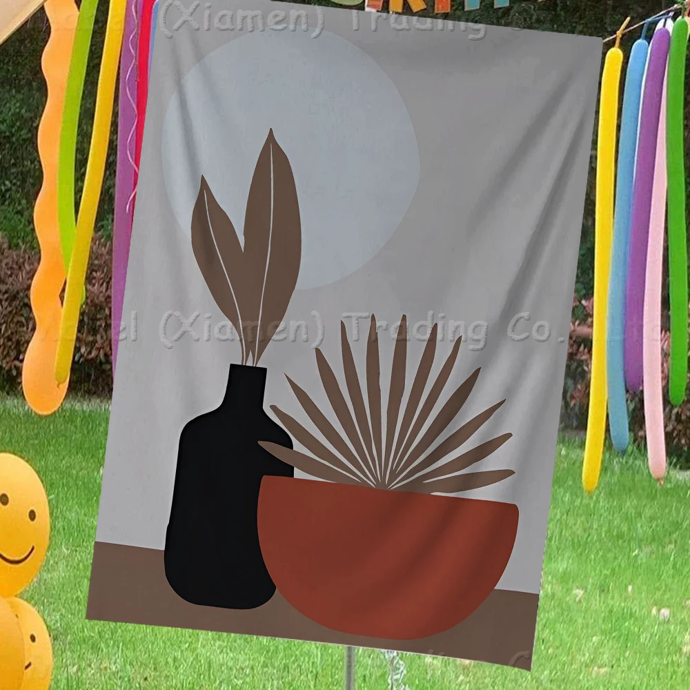 

Monstera Agave Cactus Large Size Flags Printing Patterns Interesting Birthday Party Decorations Banner