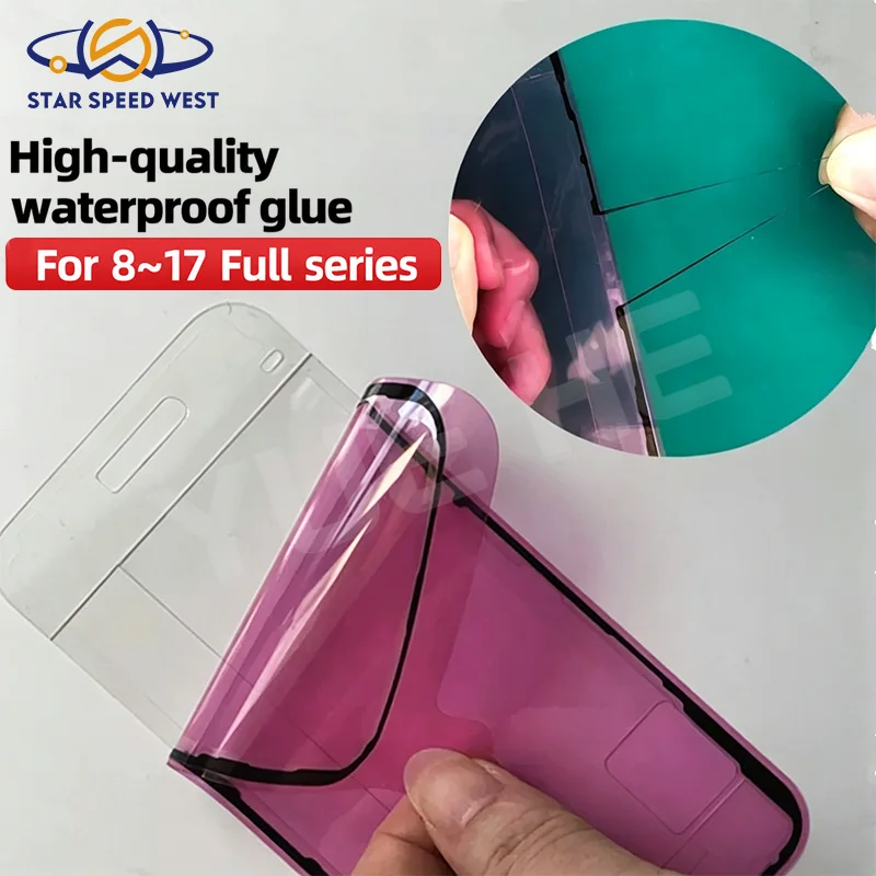 

Mr.Yang Mobile Phone Repair Waterproof Seal Sticker for iPhone 8 X 11 12 13 14 15 16 17 Series Front Back Adhesive Dustproof Too