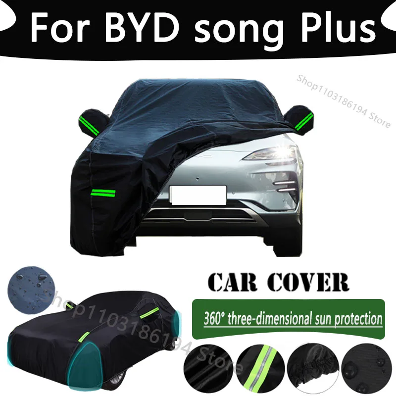 

For BYD song Plus Outdoor Protection Full Car Cover Snow Covers Rainwater Sunshine Dustproof Scratches Car Cover