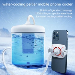 NEW S2 Water-cooled radiator Mobile Phone cooler Silent Magnetic Suction Game Live Broadcast Liquid Cooler for iphone Android