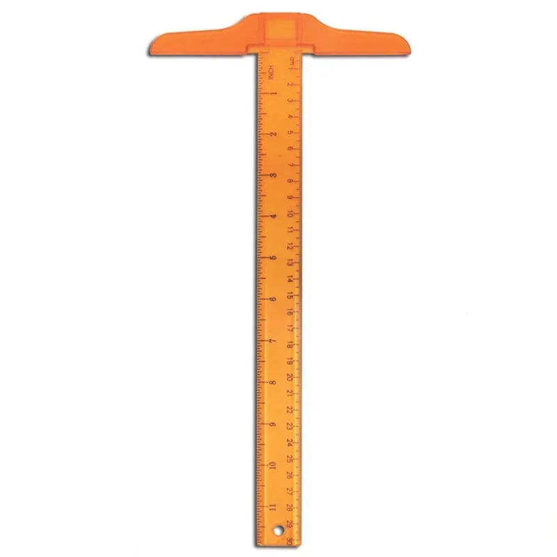 30cm/12inch T-ruler Depression Scale Drawing Ruler DIY Craft General Work Measuring Tool Stationery Office Supplies