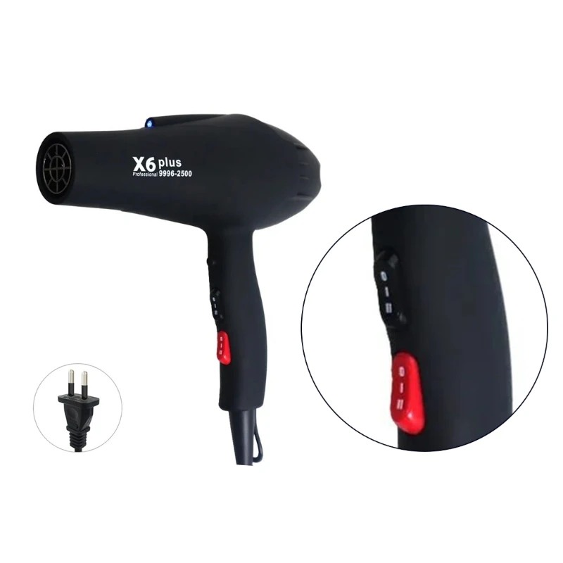 

Hair Dryer Professional Blow Dryer Negative Ions 2500W Powerful Fast Drying Low Noise Long Cord Quick Dryer with Dropship