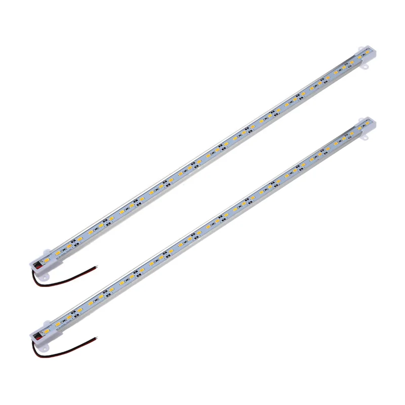AT29-2Pcs 50CM 5630 SMD 36 LED Warm White Aluminium Rigid Strip Bar Light Lamp