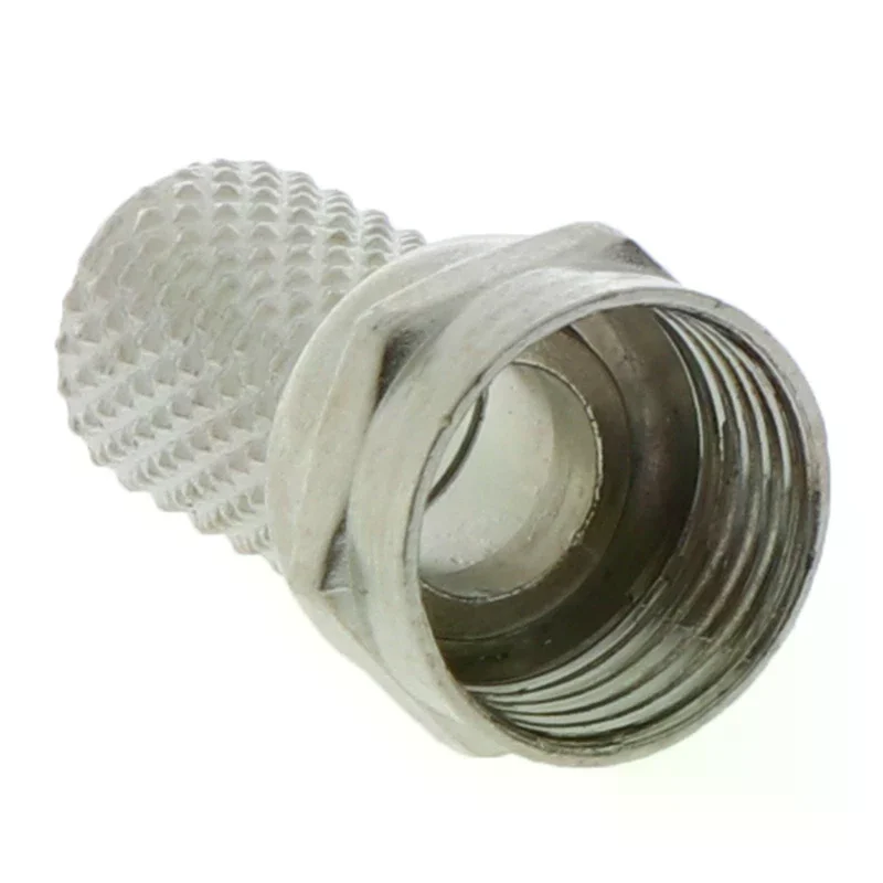 10Pcs 75-5 F Connector Screw On Type For RG6 Satellite TV Antenna Coax Cable