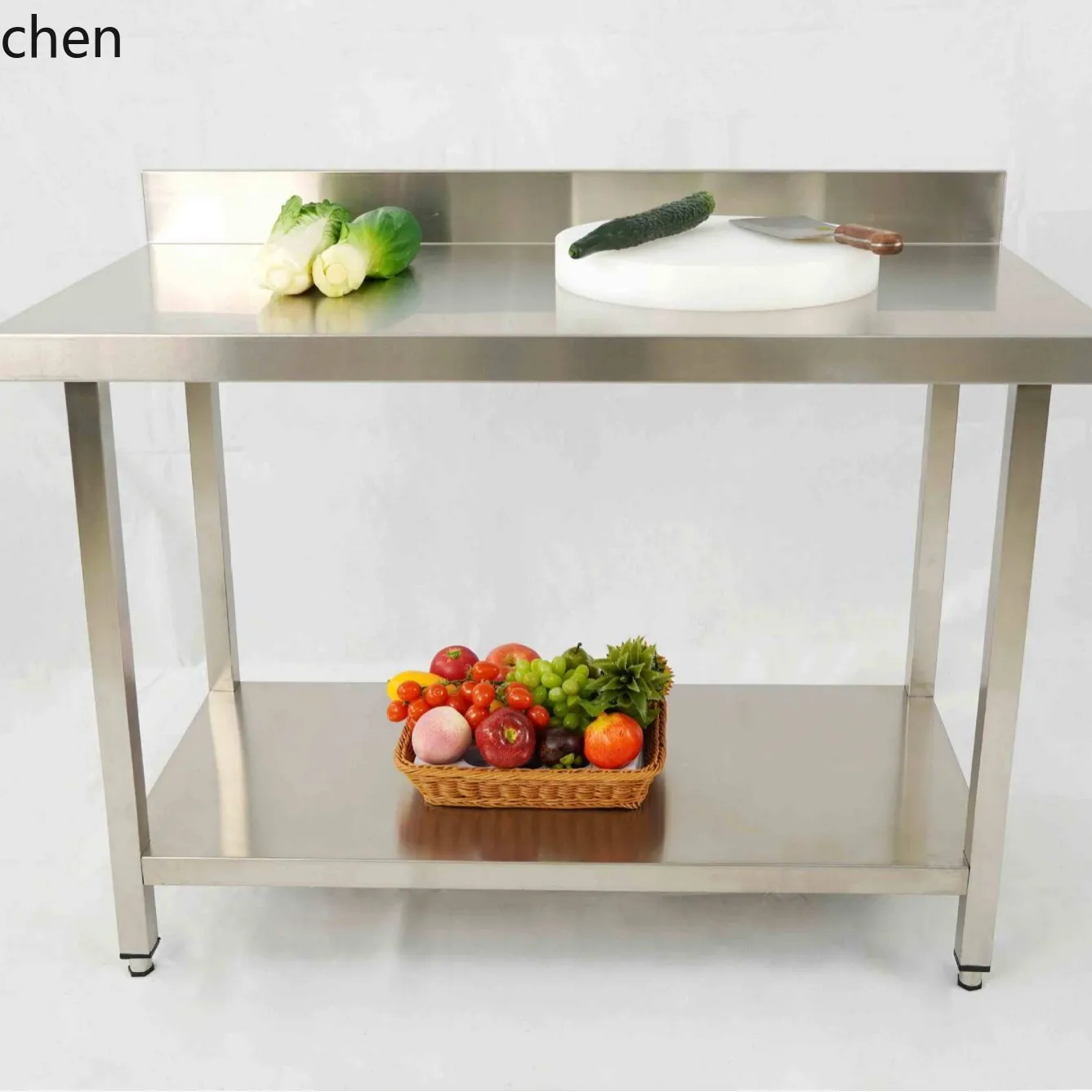 CZ Cross-Border 304 Stainless Steel Operation Table Square Tube Assembly with Backsplash Cross-Border Export Special Style