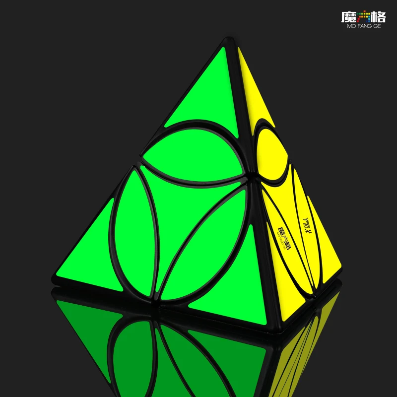 [ECube] QiYi Mofangge Coin Pyraminx cubo magico professionale giocattolo puzzle di velocità moneta di forma strana più recente cubo piramind qiyi