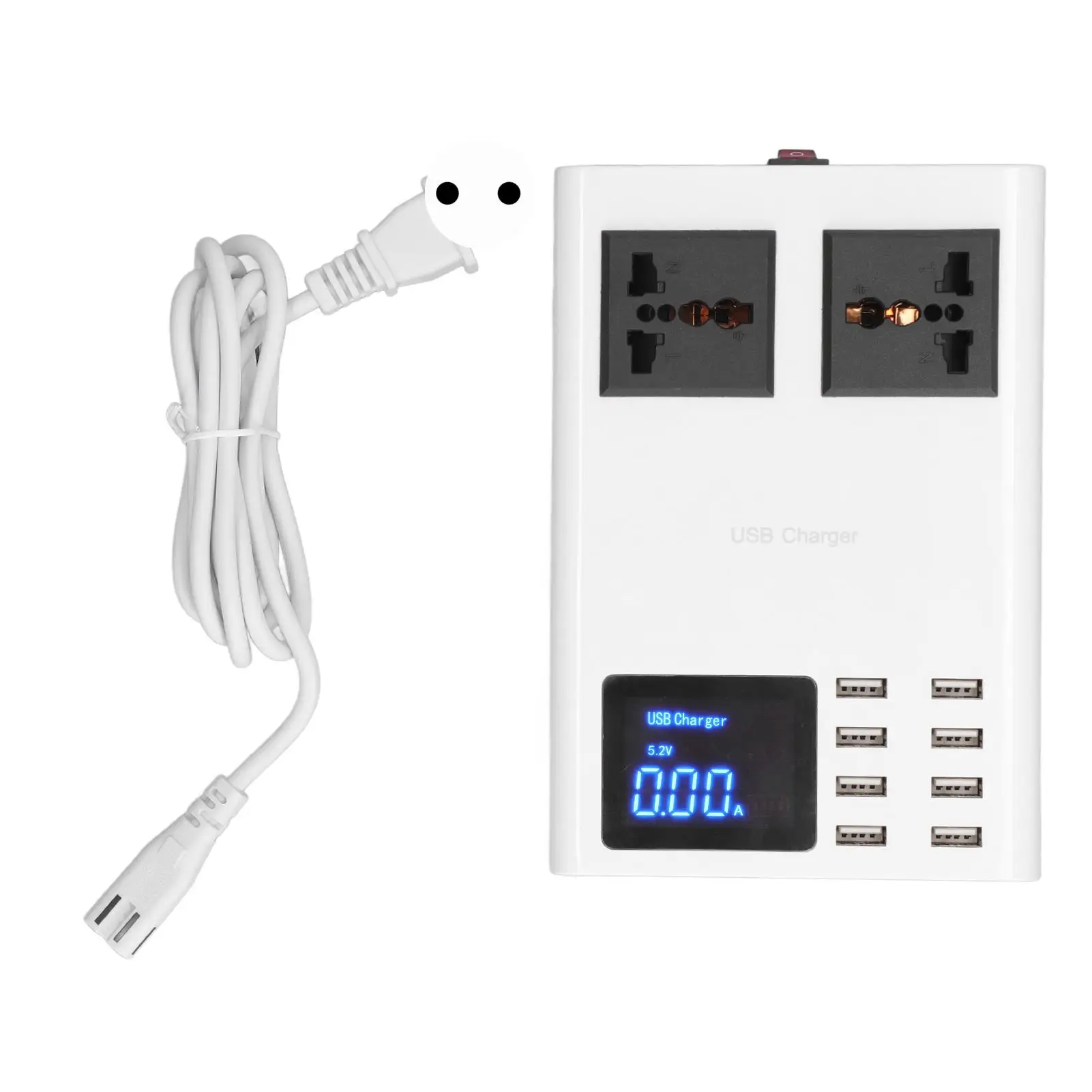 

8-портовый USB-адаптер зарядного устройства AC100240V, эргономичный перегружной ток из АБС-пластика для домашнего использования