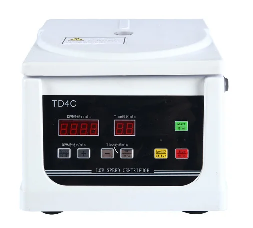 TD4C Benchtop Cosmetic Centrifuge Low Speed PRP Electric Centrifuge 4000 Rpm Serum Separation Equipment Laboratory Centrifuge