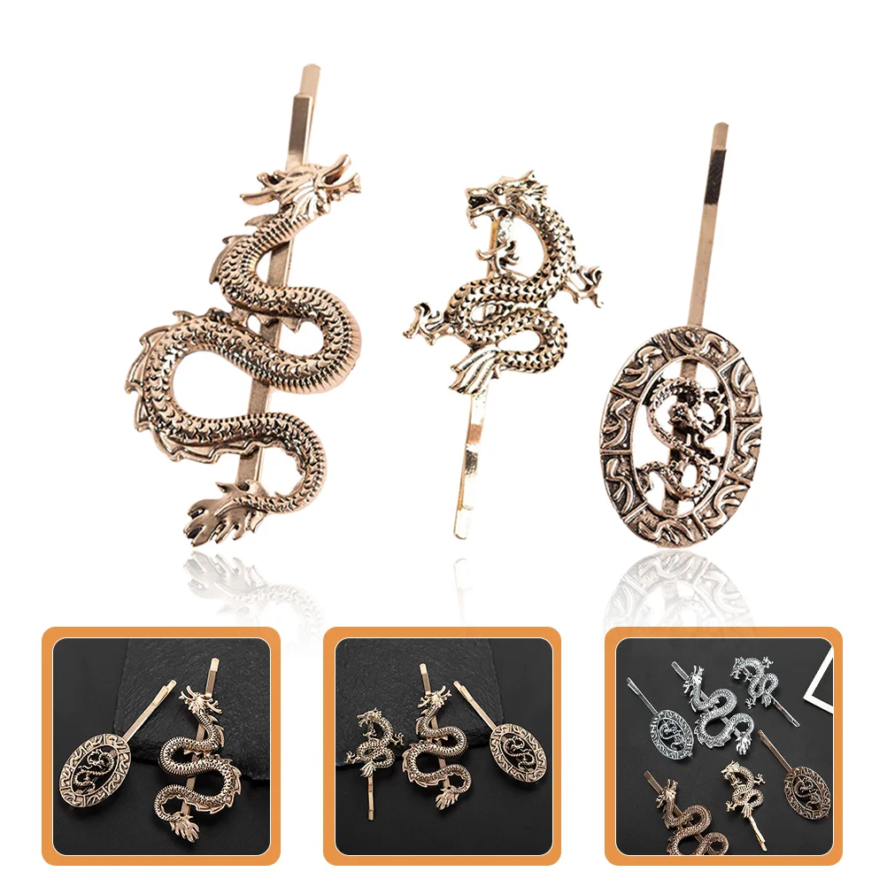 

6 Pcs Retro Hair Clip Metal Bobby Pin Clips Girls Accessories Hairpin Zinc Alloy Punk Women Miss Flower