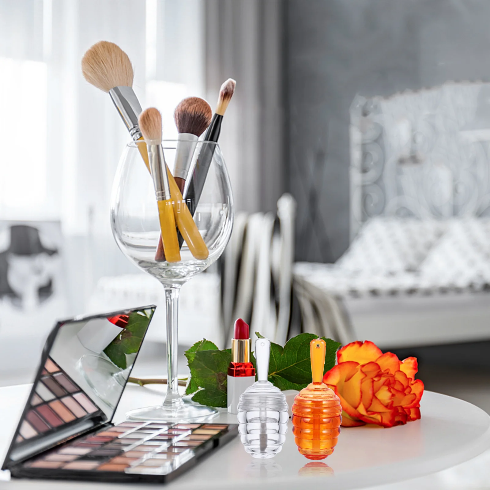 10 Stuks DIY Lipgloss Buizen Clear Honingraat Lippenbalsem Container Lege Buis Herbruikbare Lichtgewicht Glans Fles voor Custom