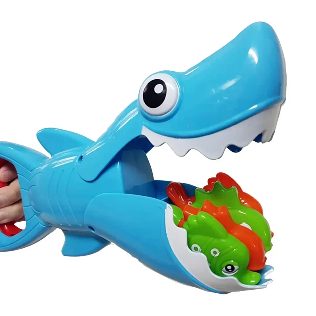 Shark Grabber Fish bañera para bebés, para niños pequeños juguetes de baño, piscina interactiva, herramienta de pesca, juguete de agua para playa al aire libre, regalos para niños