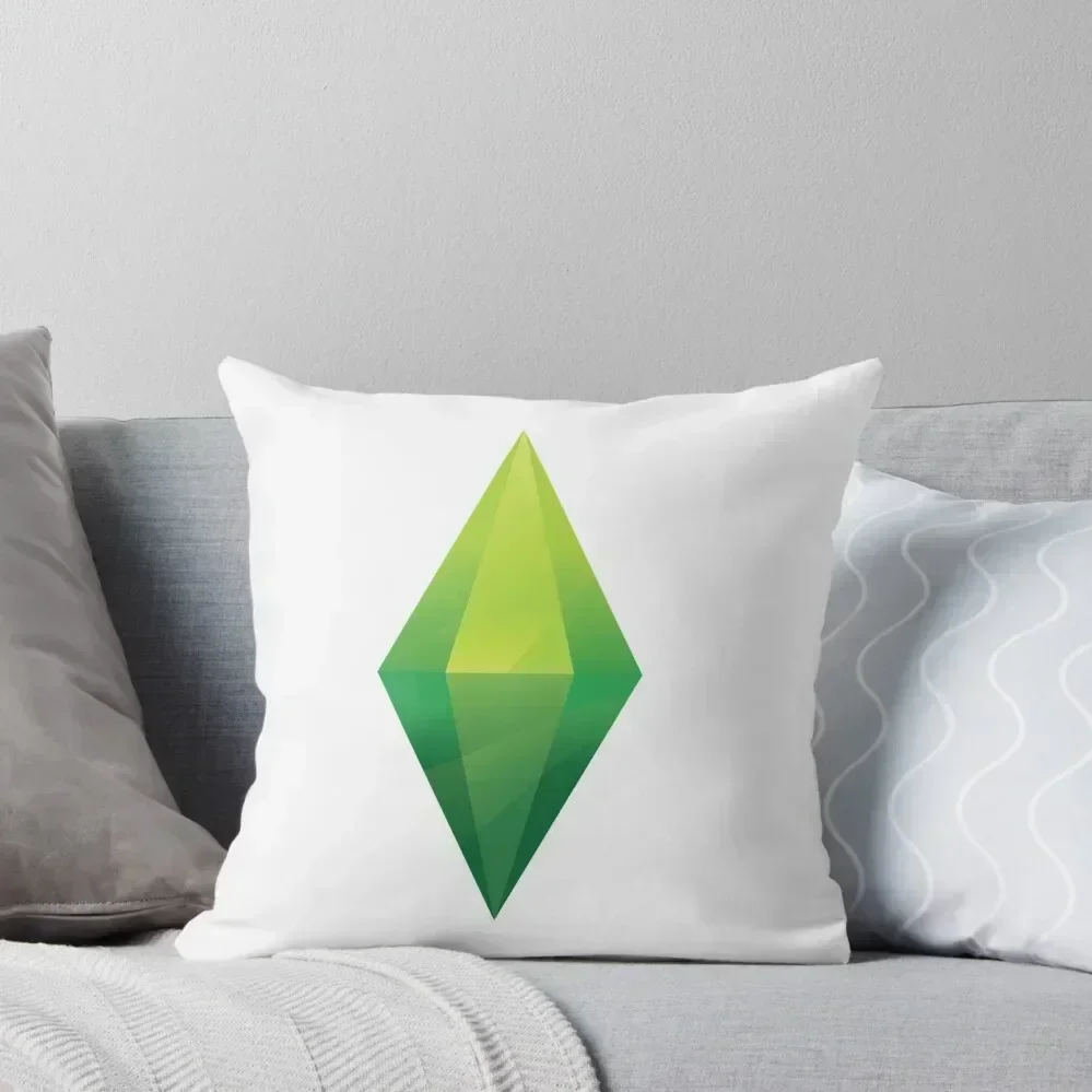 

Plumbob (The Sims) Throw Pillow Elastic Cover For Sofa pillows decor home Decorative Cushion Cover pillow