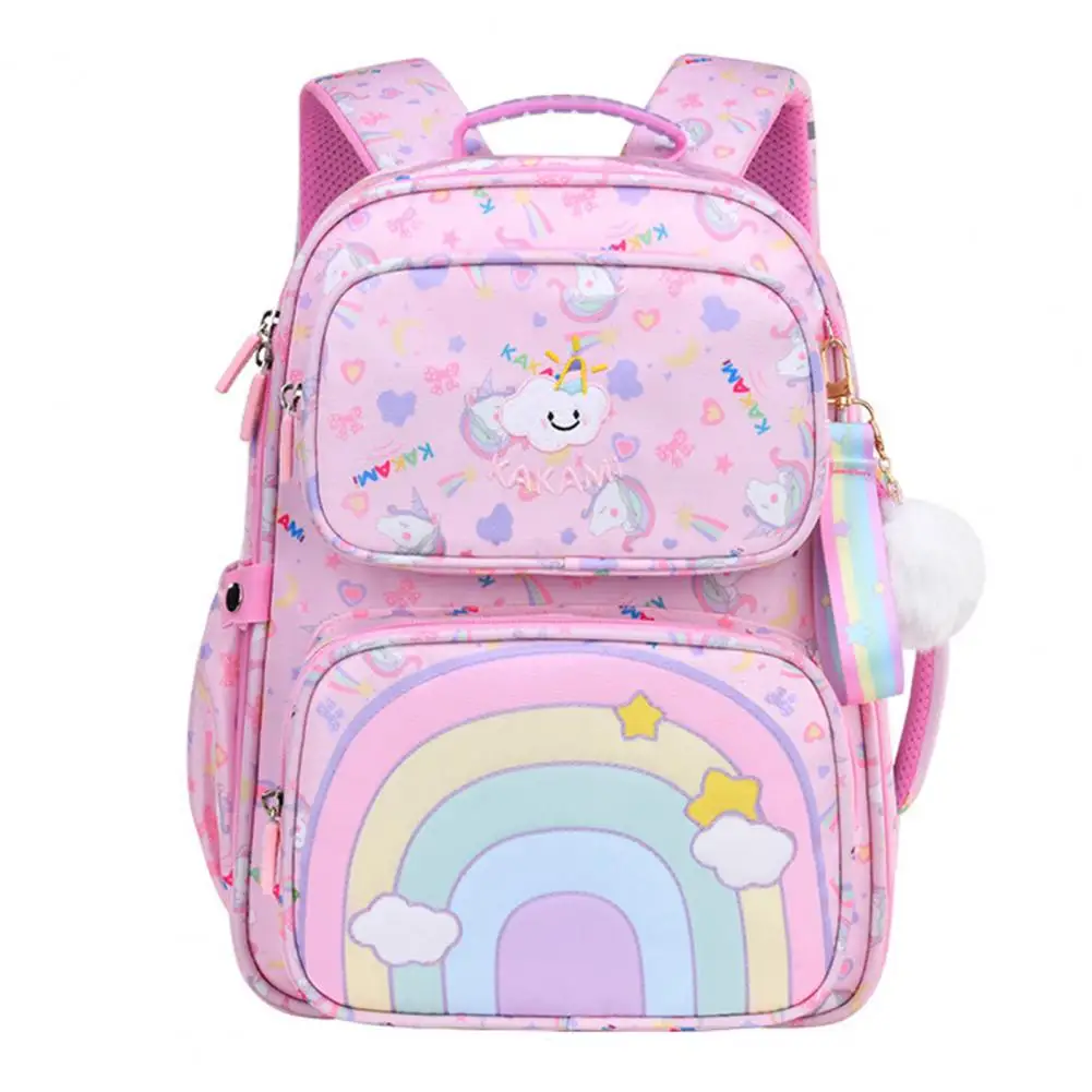 Leuke Populaire Glad Rits Multi Zakken Rugzak Lichtgewicht Meisjes Rugzak Cartoon Patroon Voor Basisschoolleerlingen