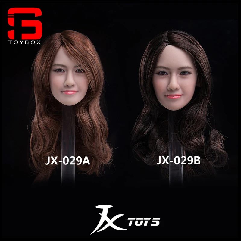 JXTOYS-029 1/6 skala azjatyckie piękno mikro wyraz głowa rzeźba Model Fit 12 cali kobieta żołnierz figurka lalki ciała