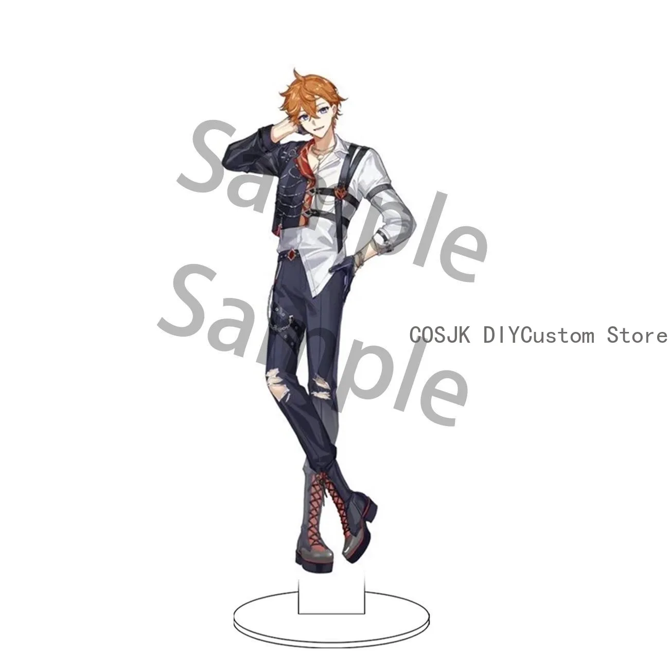 لعبة Genshin تأثير Flins Kaveh Tartaglia الاكريليك حامل نموذج لوحة زخارف مكتب الدائمة علامة التميمة طالب ملحق المشجعين هدية #3