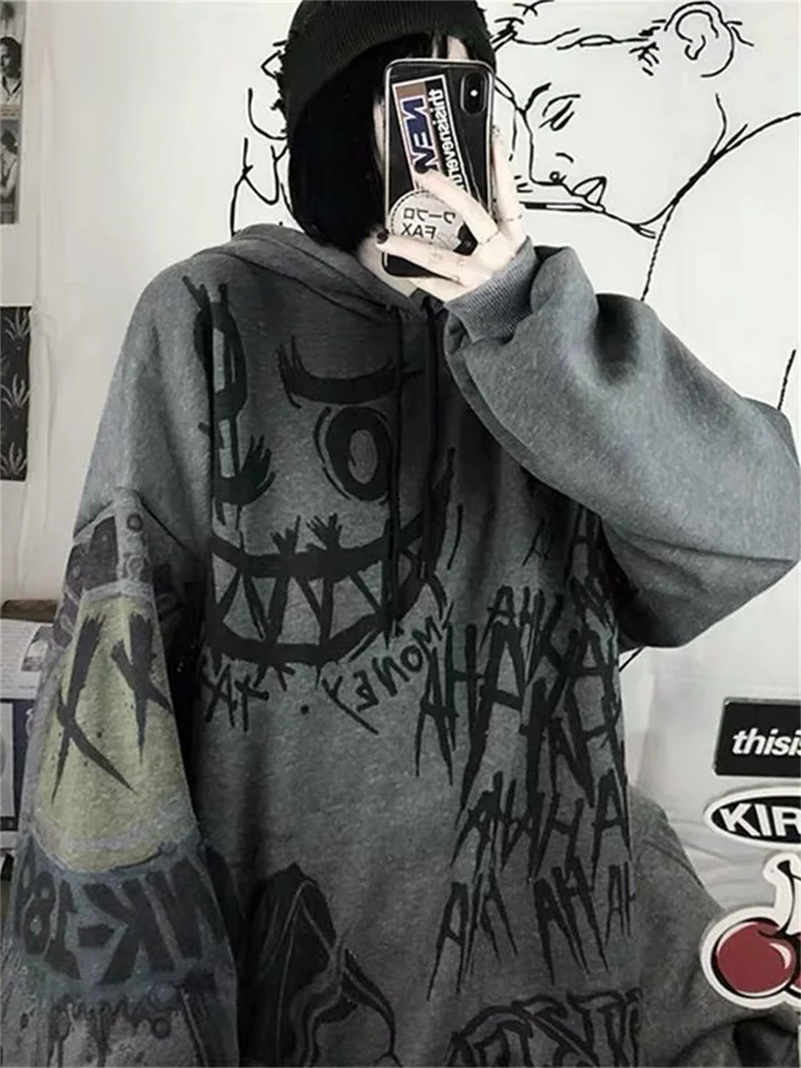 Aesthetic Hoodie Emo Sweatshirt Grunge Harajuku Anime Hip Hop