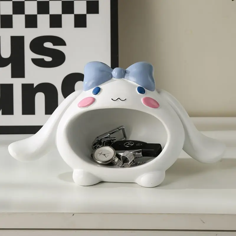 Cute Cartoon Kawaii Sanrioed Cinnamoroll Key Storage Decoration Jewelry and Miscellaneous Items Sorting Storage Box