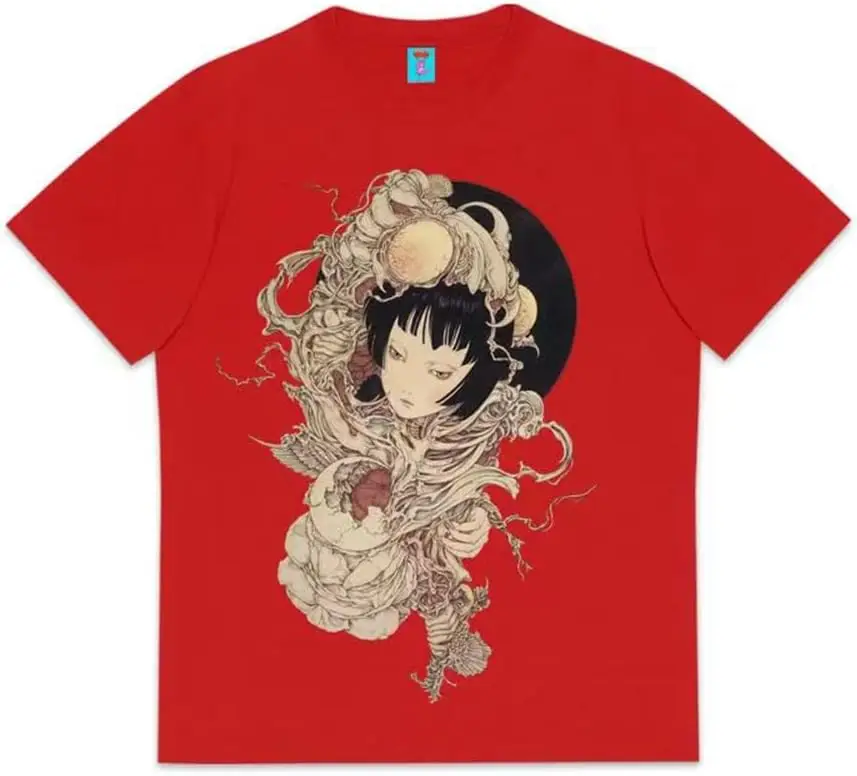 Vintage Fashion Printed T-Shirt Loose Casual Top