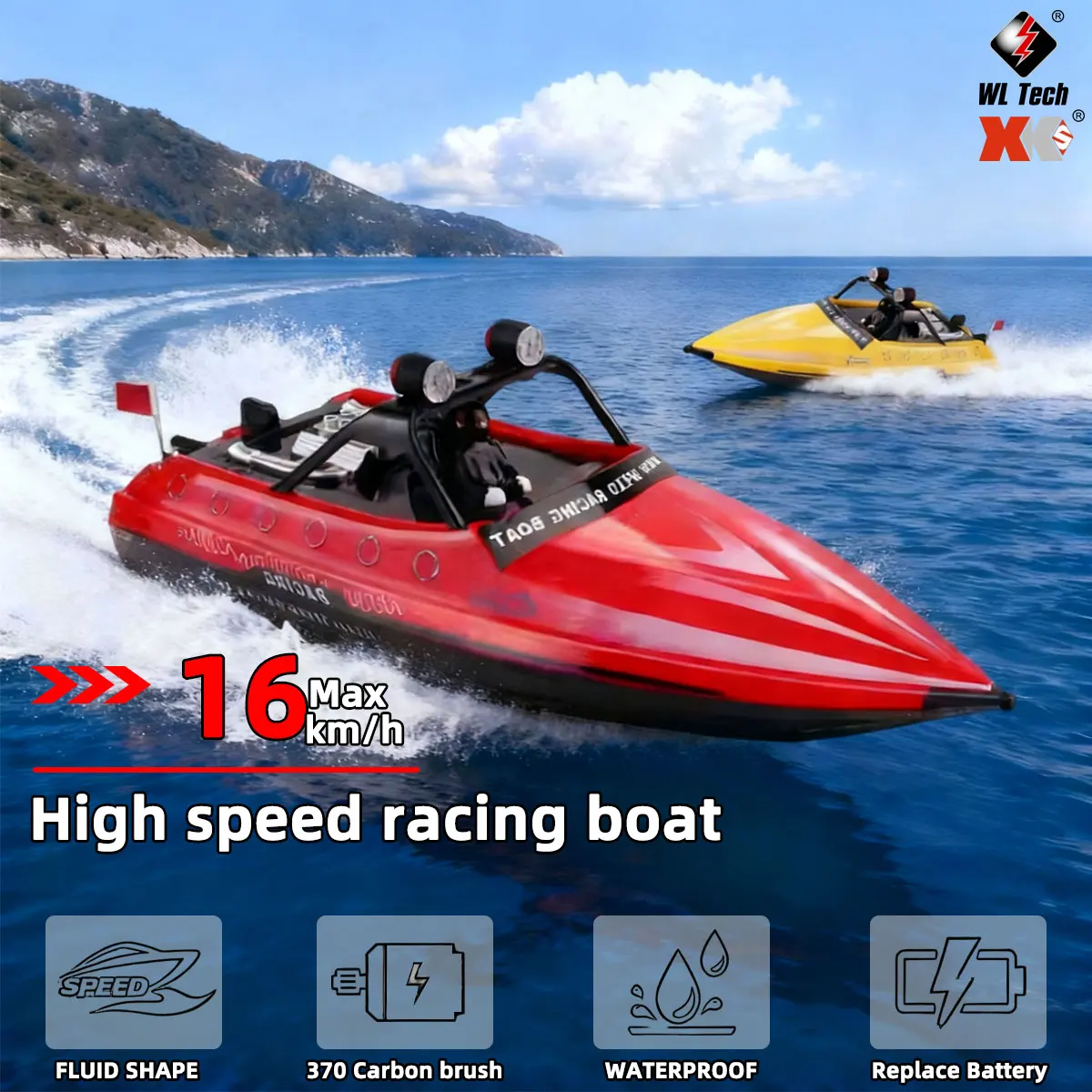 

WLtoys WL917 Mini RC Jet Boat 2.4G Electric High Speed Jet Waterproof Model Electric Remote Control Speedboat Gifts Toy for Boys