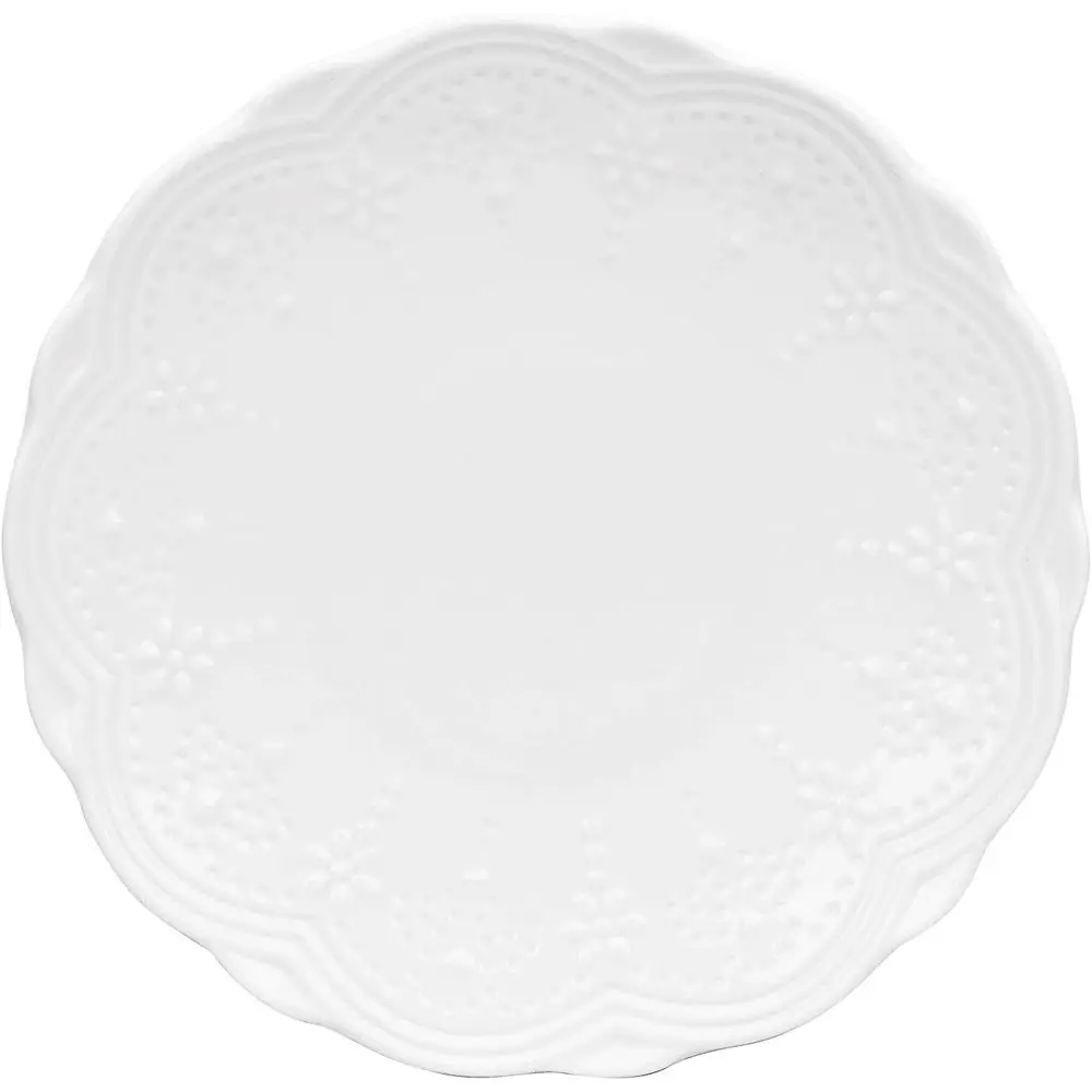 

6-Piece White Bread & Butter Plate Set