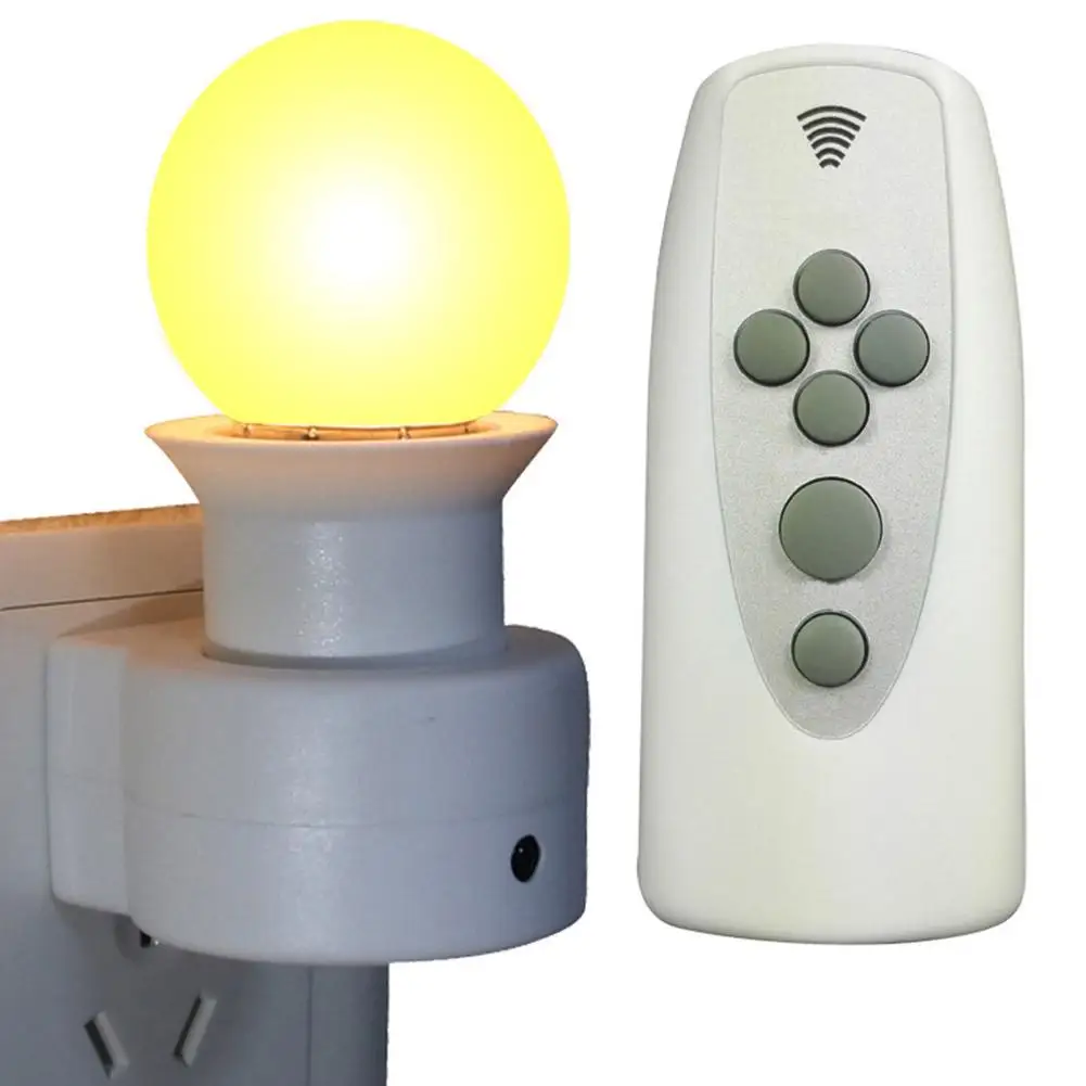 Intelligent Wall Light Socket Plug with Remote Control E27 220V(No Bulb)